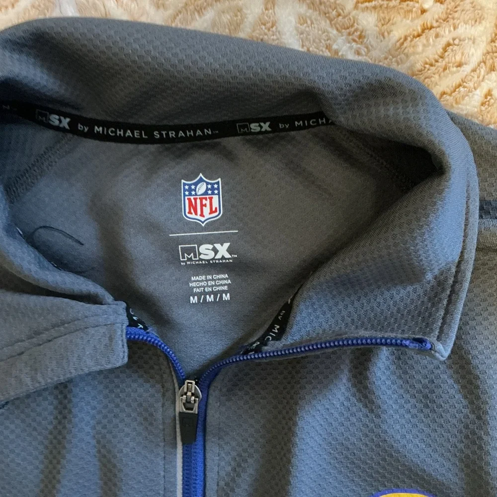 LA Rams NFL Quarter-Zip Pullover | MSX by Michael Strahan | Men’s Medium